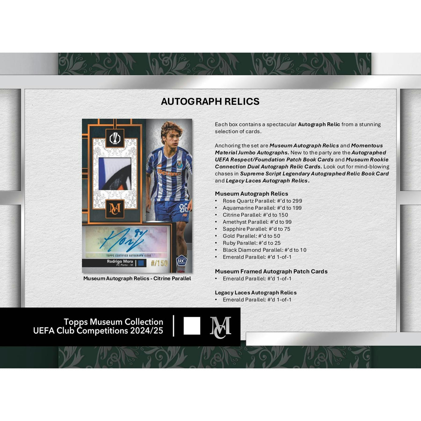 2024/25 Topps UEFA Club Competitions Museum Collection Soccer Hobby Box