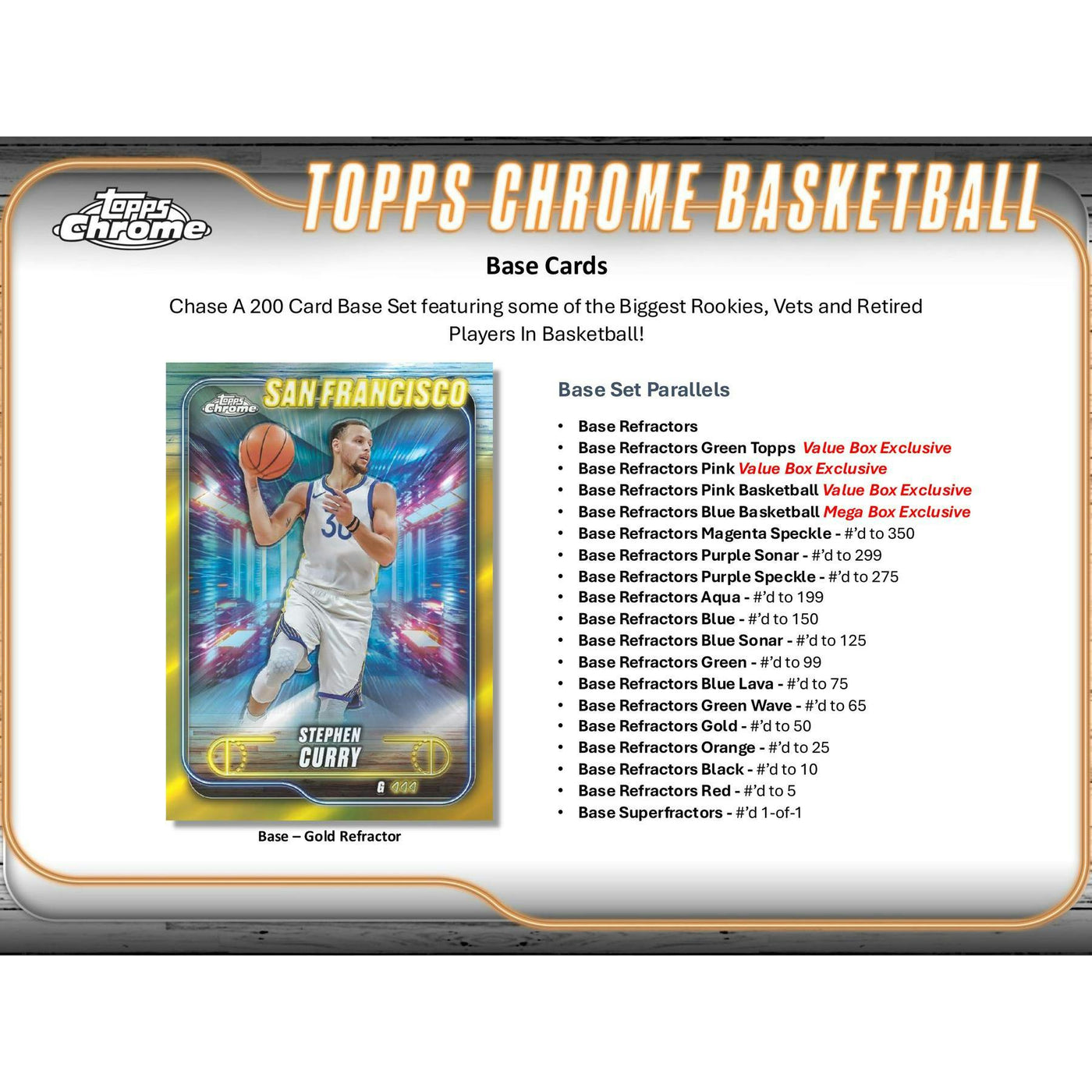 2024/25 Topps Chrome Basketball Blaster Box