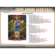 2024/25 Topps Chrome Basketball Blaster Box