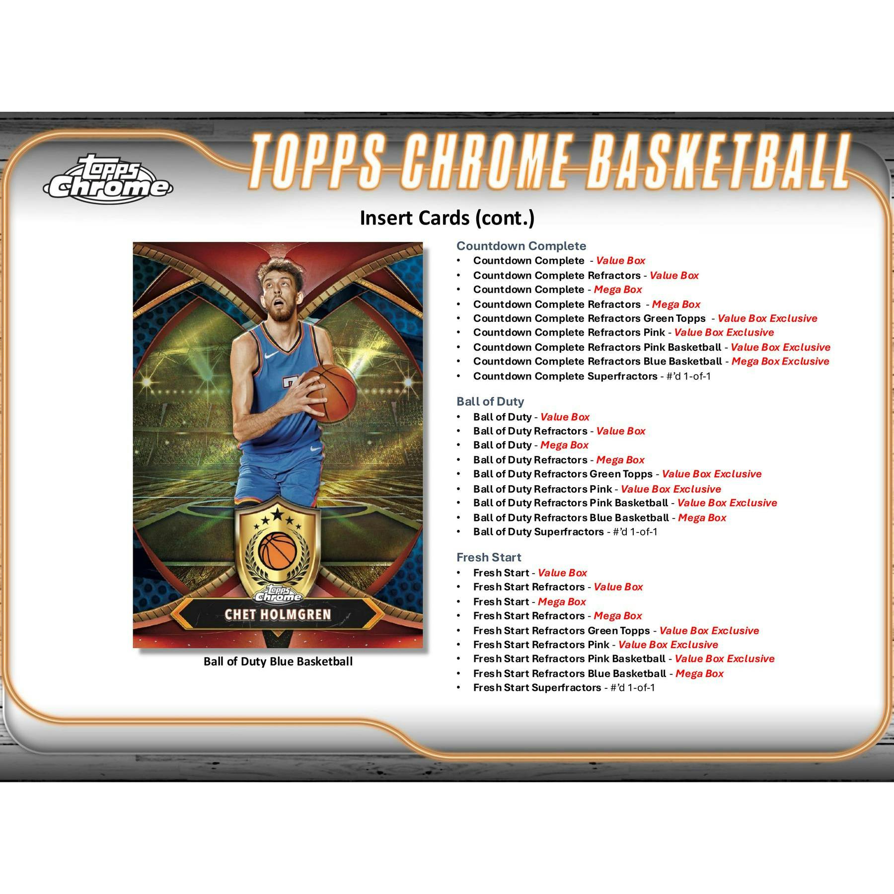 2024/25 Topps Chrome Basketball Blaster Box