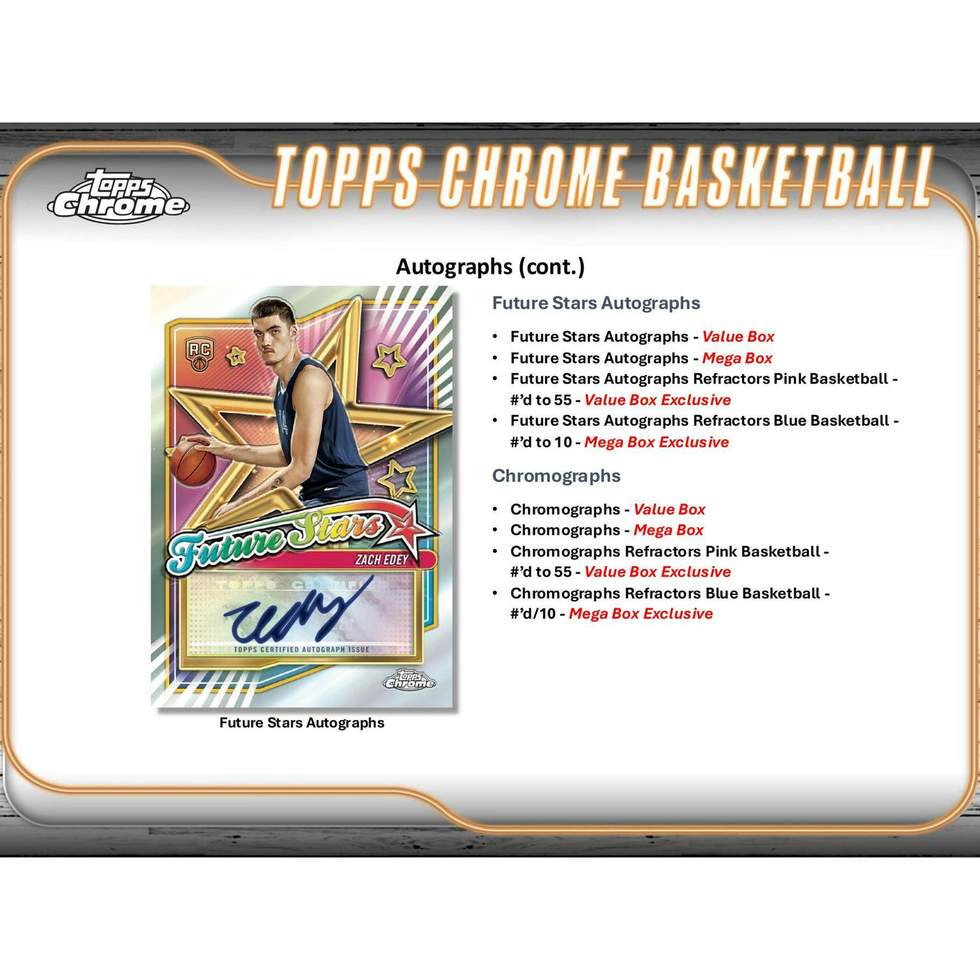 2024/25 Topps Chrome Basketball Mega Pack