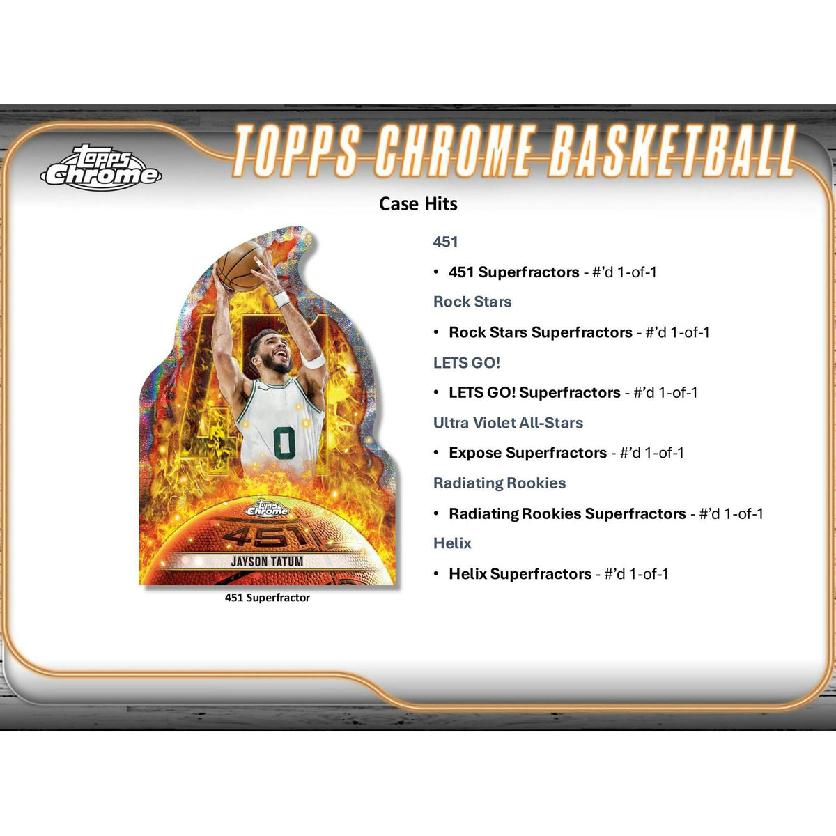 2024/25 Topps Chrome Basketball Hobby Box