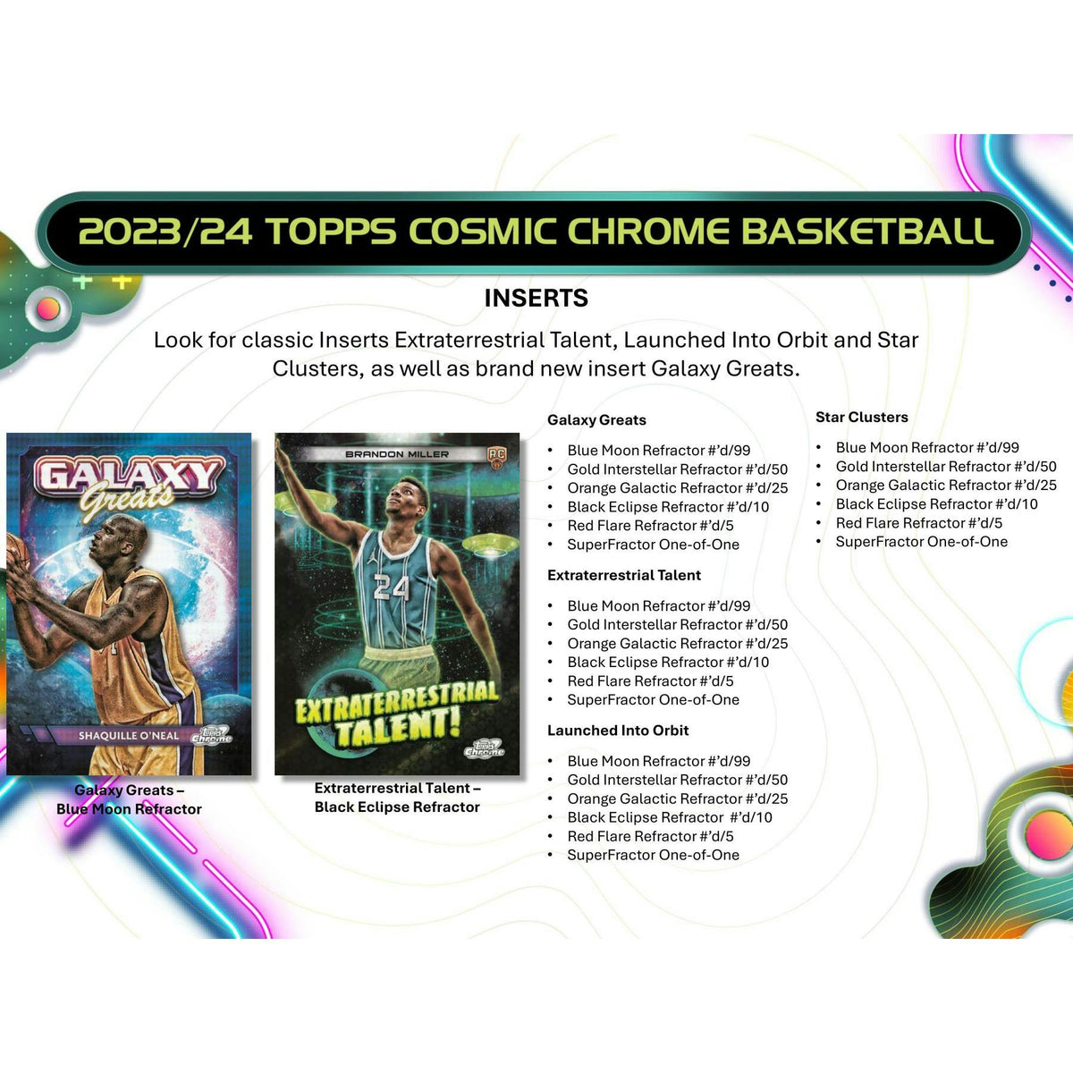2023/24 Topps Cosmic Chrome Basketball Hobby 12-Box Case