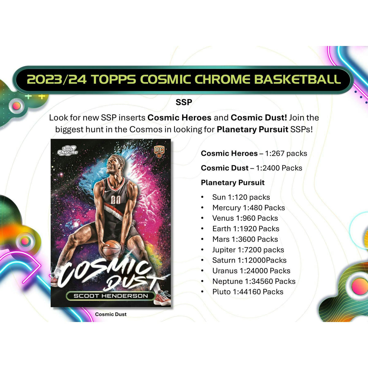 2023/24 Topps Cosmic Chrome Basketball Hobby 12-Box Case