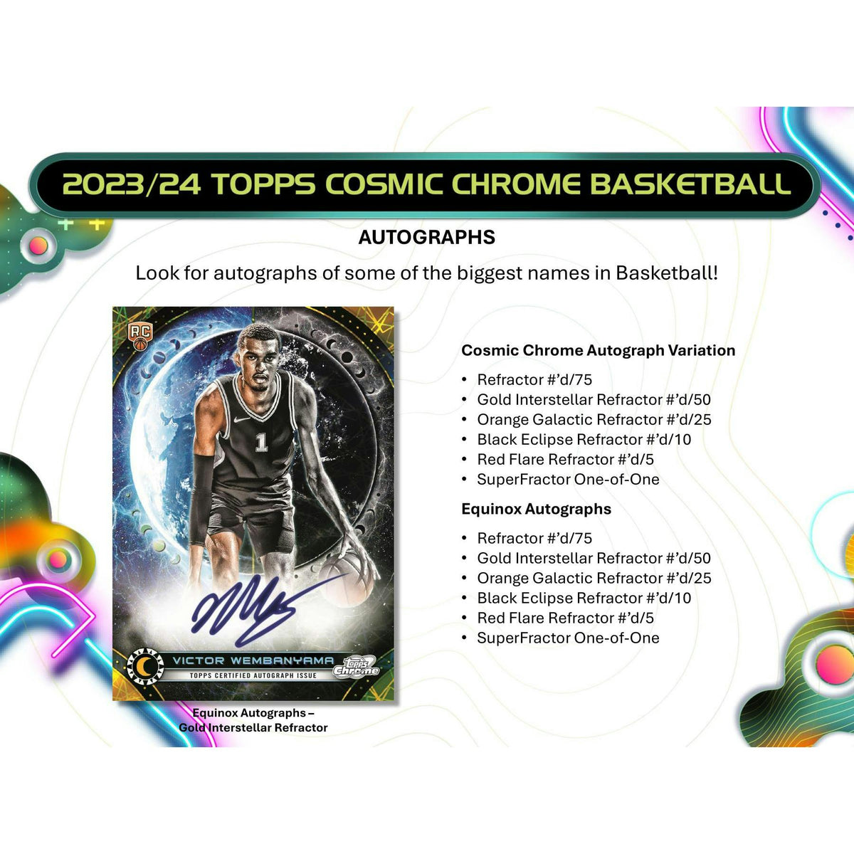 2023/24 Topps Cosmic Chrome Basketball Hobby 12-Box Case