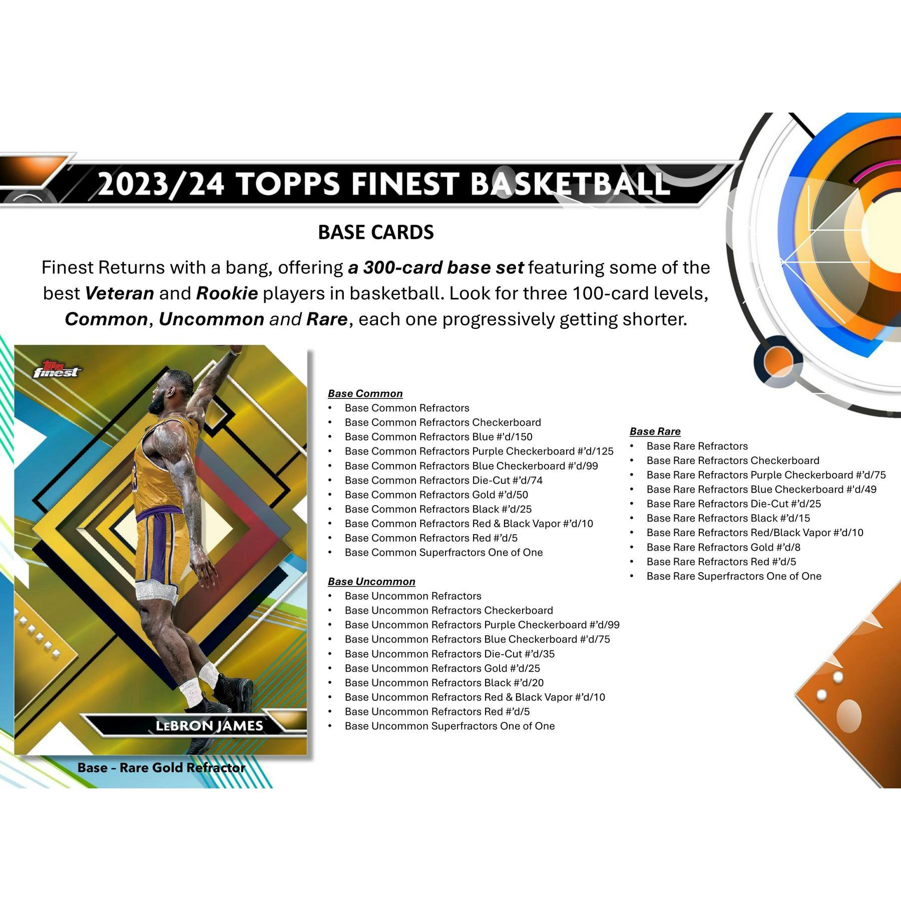 2023/24 Topps Finest Basketball Hobby 8-Box Case