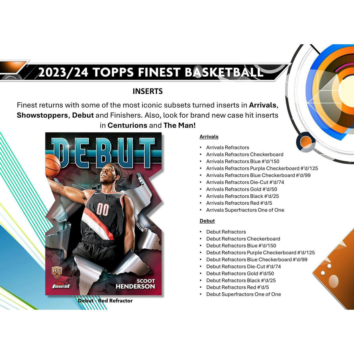 2023/24 Topps Finest Basketball Hobby 8-Box Case
