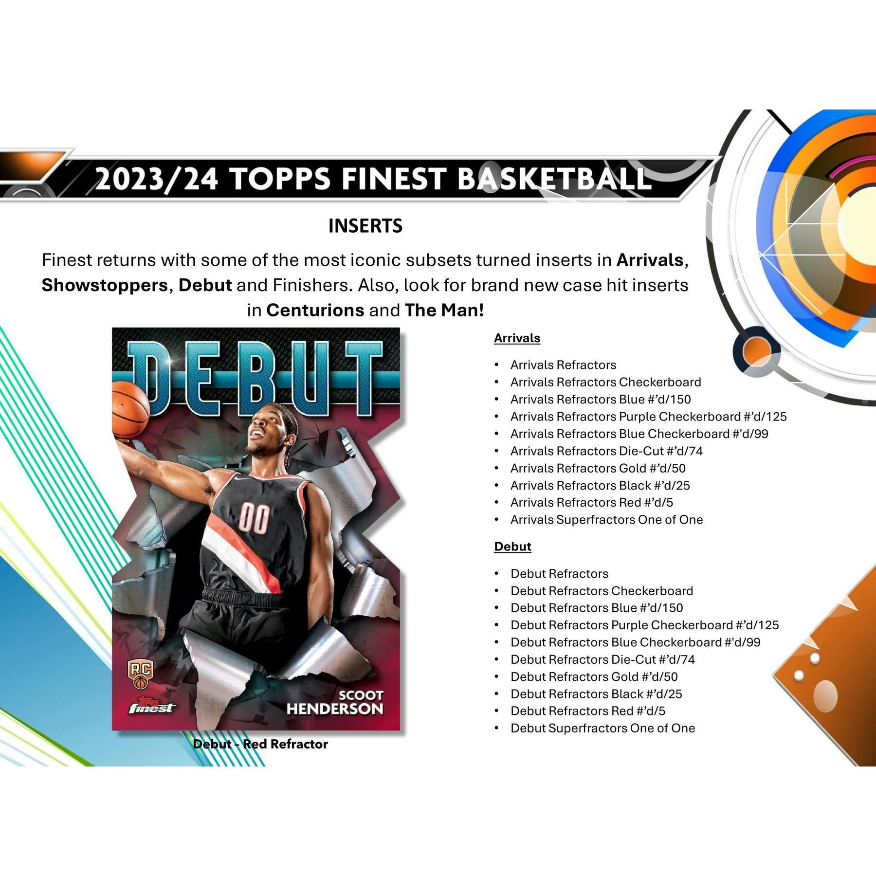 2023/24 Topps Finest Basketball Hobby Box