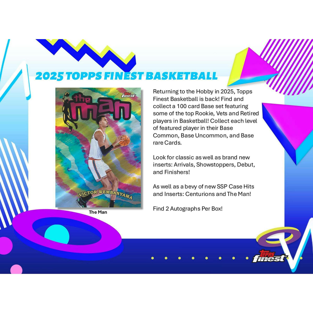 2024/25 Topps Finest Basketball Hobby 8-Box Case