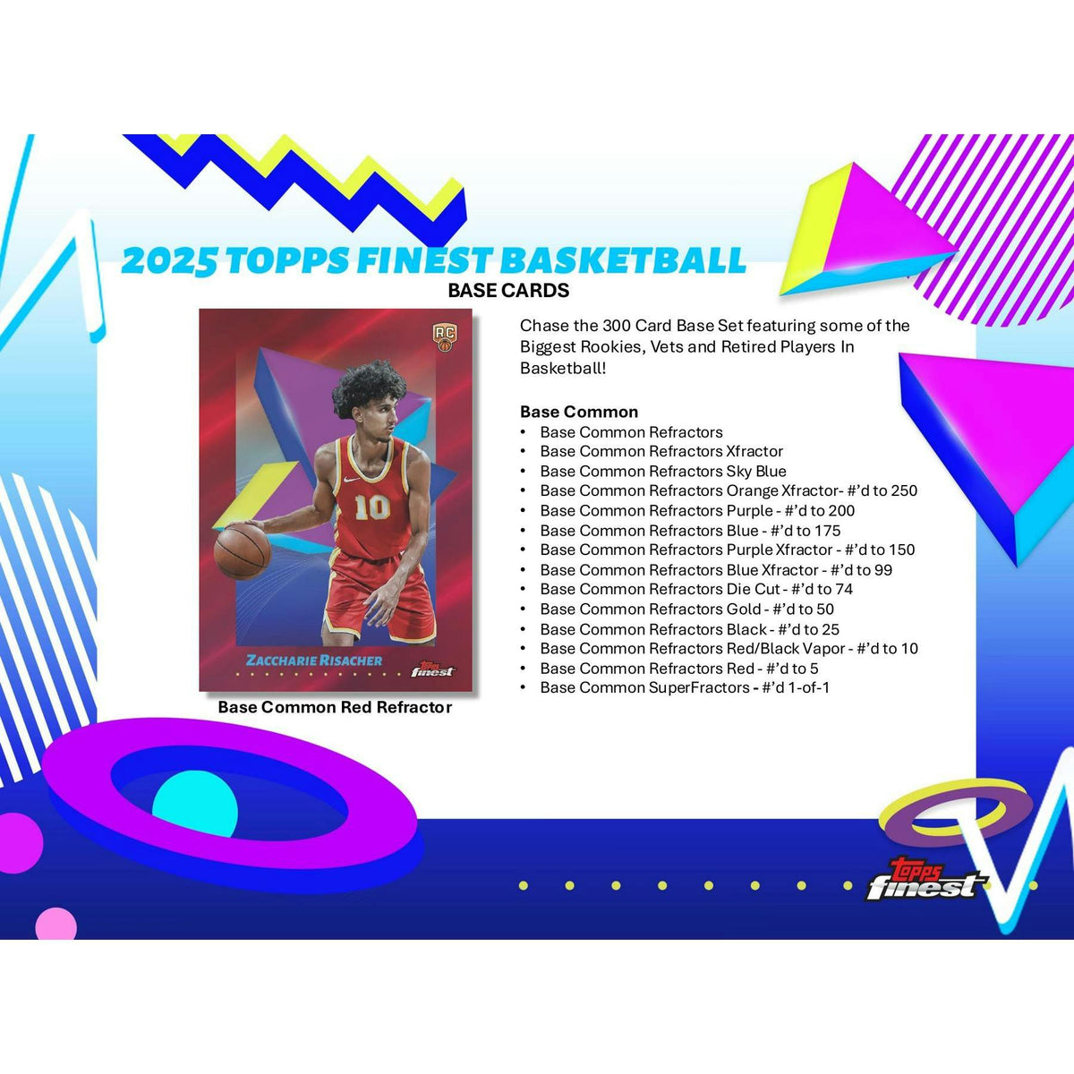2024/25 Topps Finest Basketball Hobby 8-Box Case