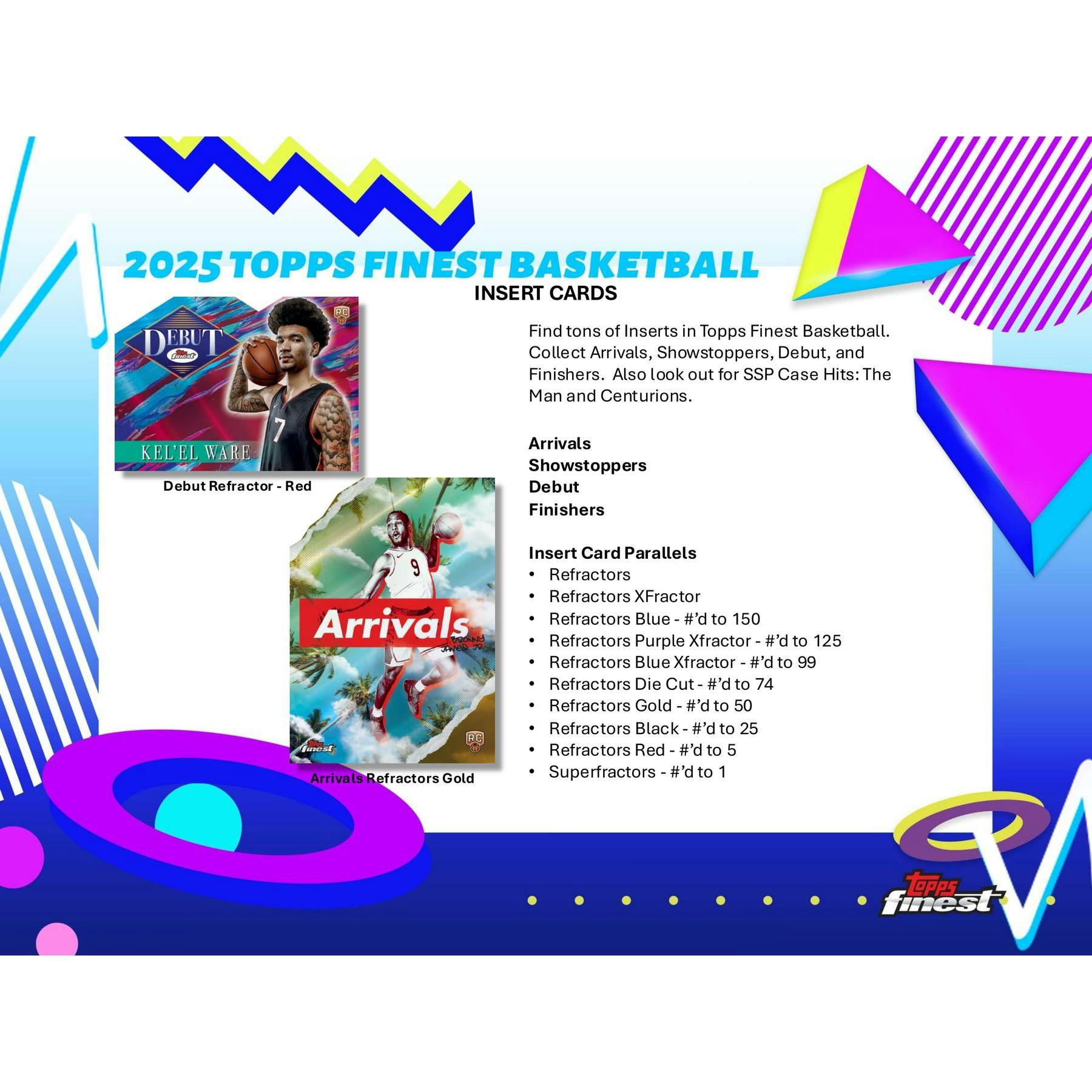 2024/25 Topps Finest Basketball Hobby 8-Box Case