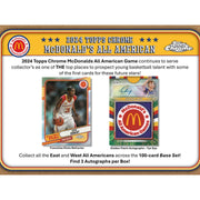 2024 Topps Chrome McDonald's All American Basketball Hobby Box (Cooper Flagg!)