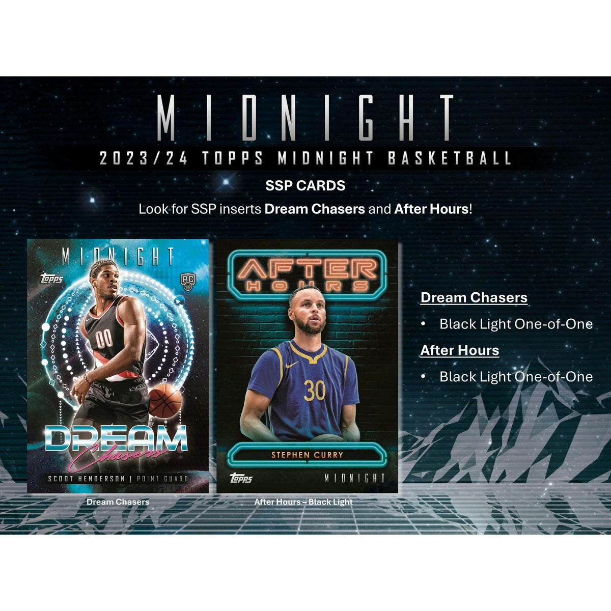2023/24 Topps Midnight Basketball Hobby 12-Box Case