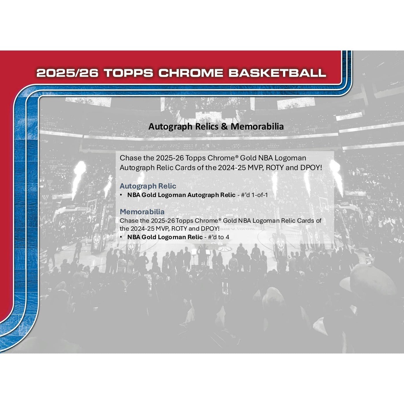 2025/26 Topps Chrome Basketball Mega Box