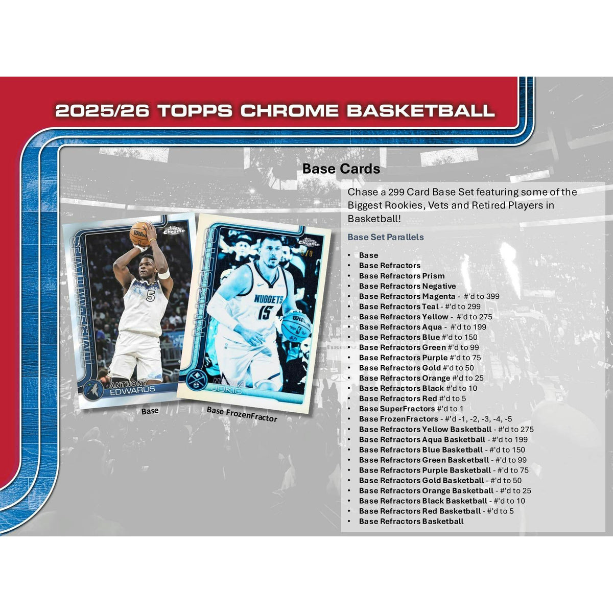 2025/26 Topps Chrome Basketball Mega Pack