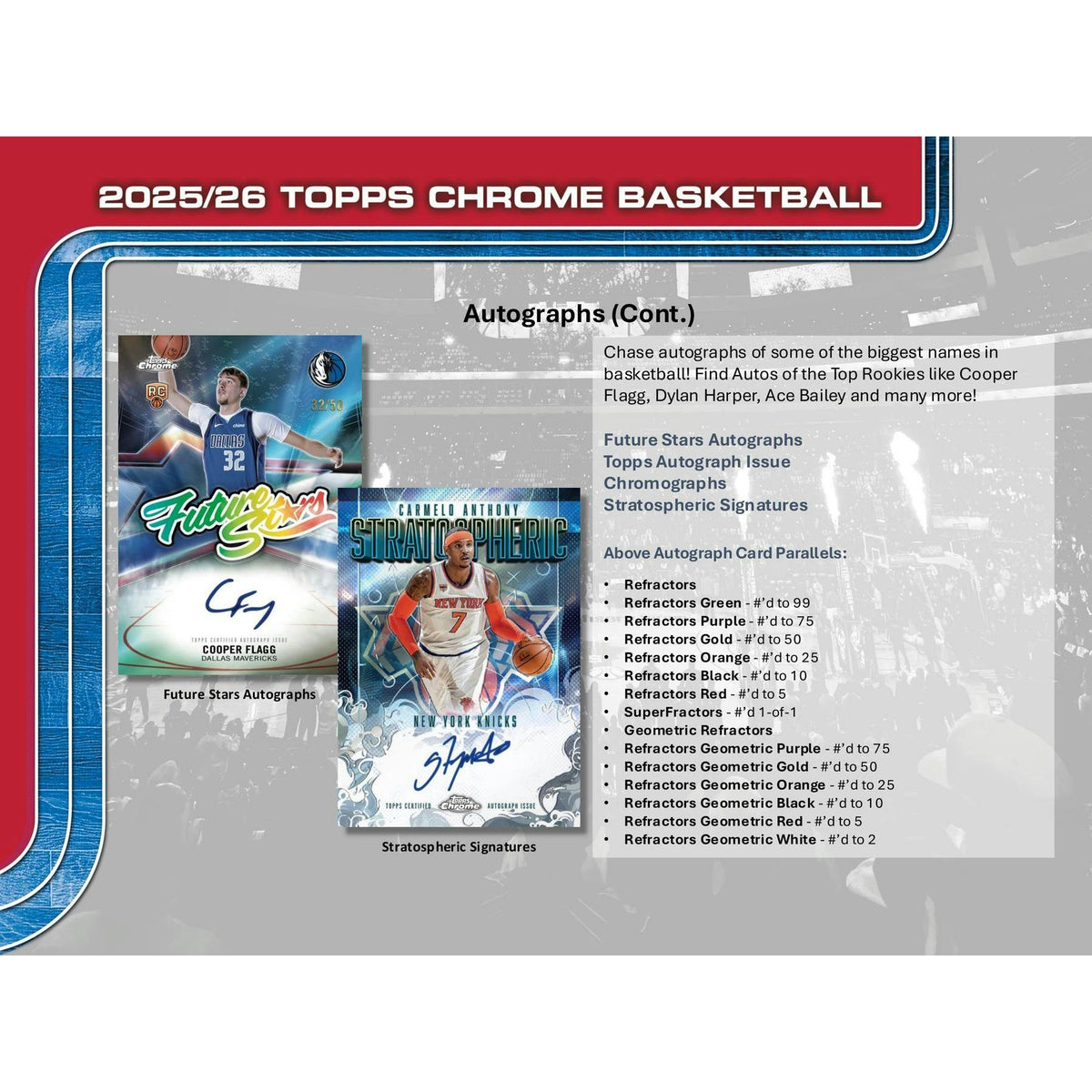 2025/26 Topps Chrome Basketball Blaster Box