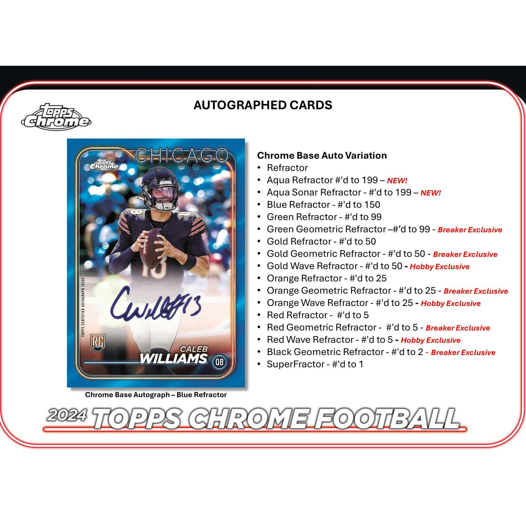 2024 Topps Chrome Football Hobby 12-Box Case