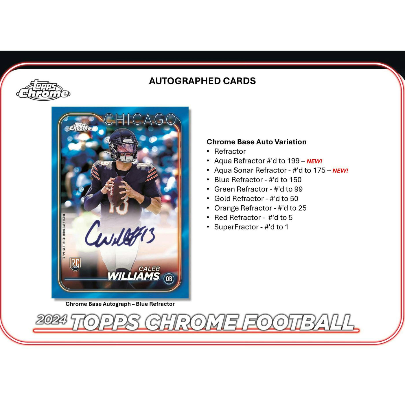 2024 Topps Chrome Football Mega Box