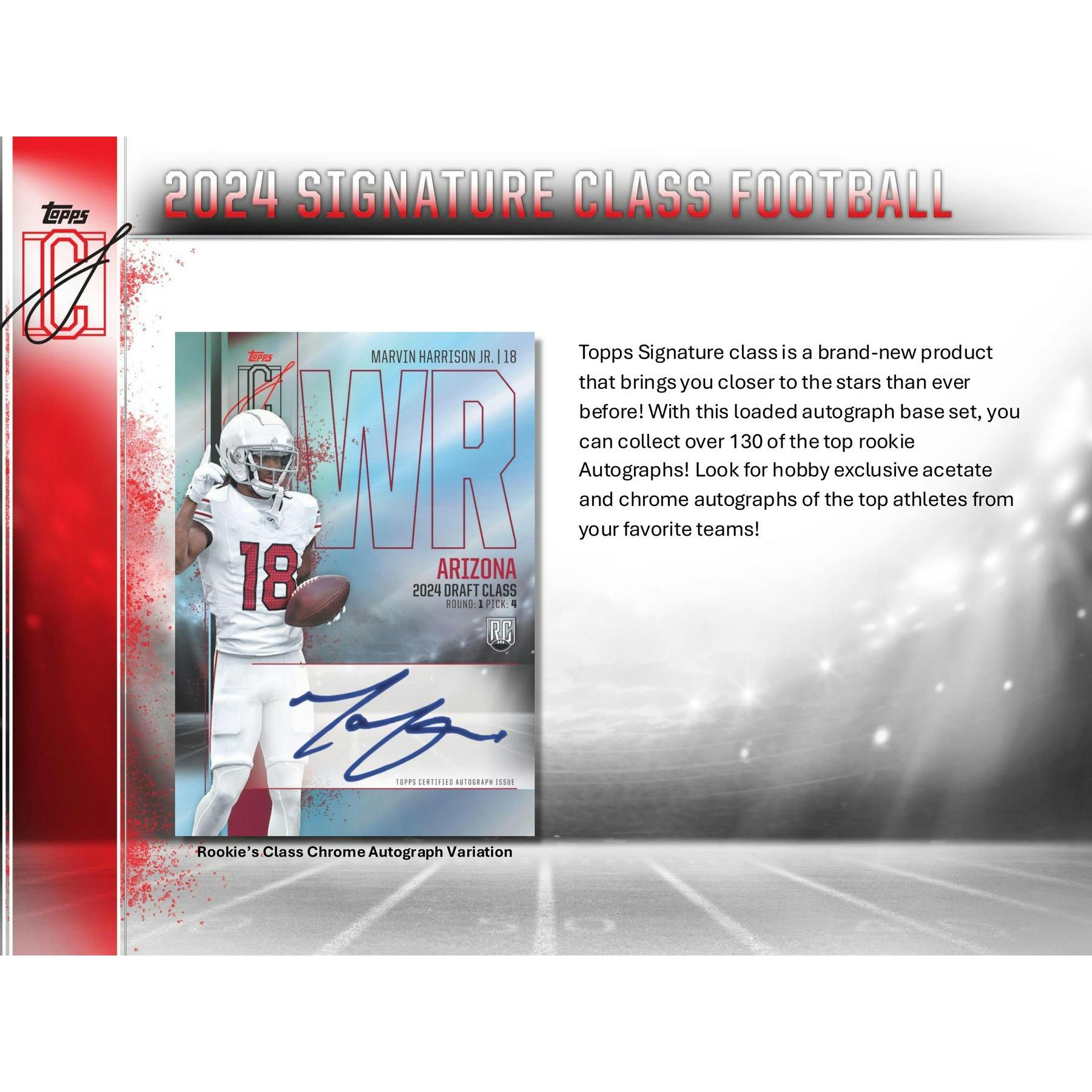 2024 Topps Signature Class Football Mega 20-Box Case
