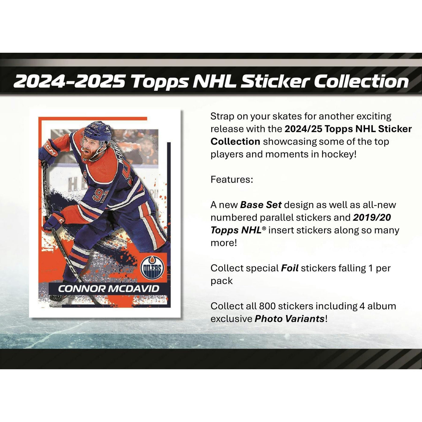 2024/25 Topps NHL Hockey Sticker Collection 16-Box Case