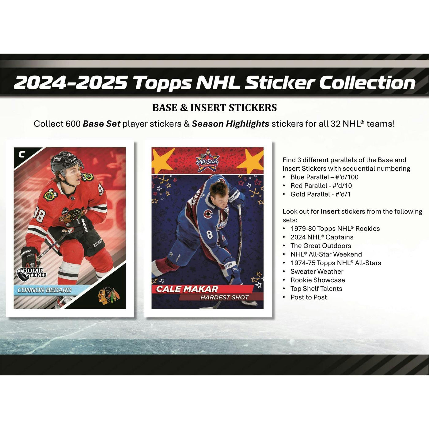 2024/25 Topps NHL Hockey Sticker Collection Pack