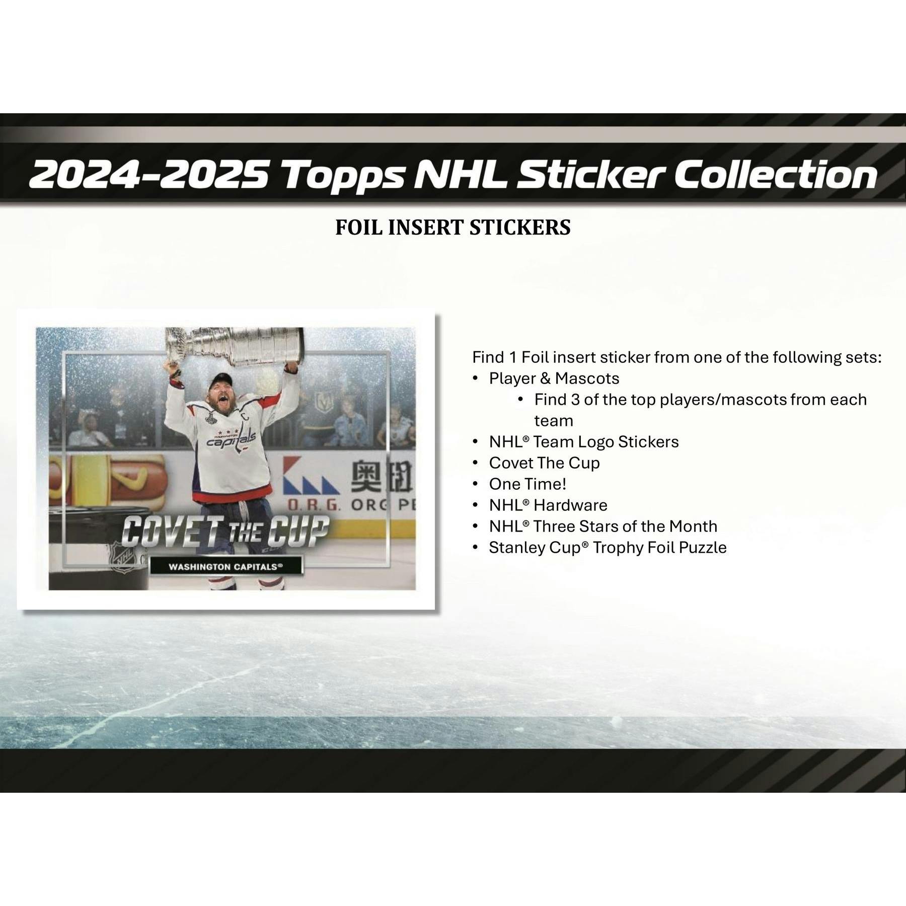 2024/25 Topps NHL Hockey Sticker Collection Pack