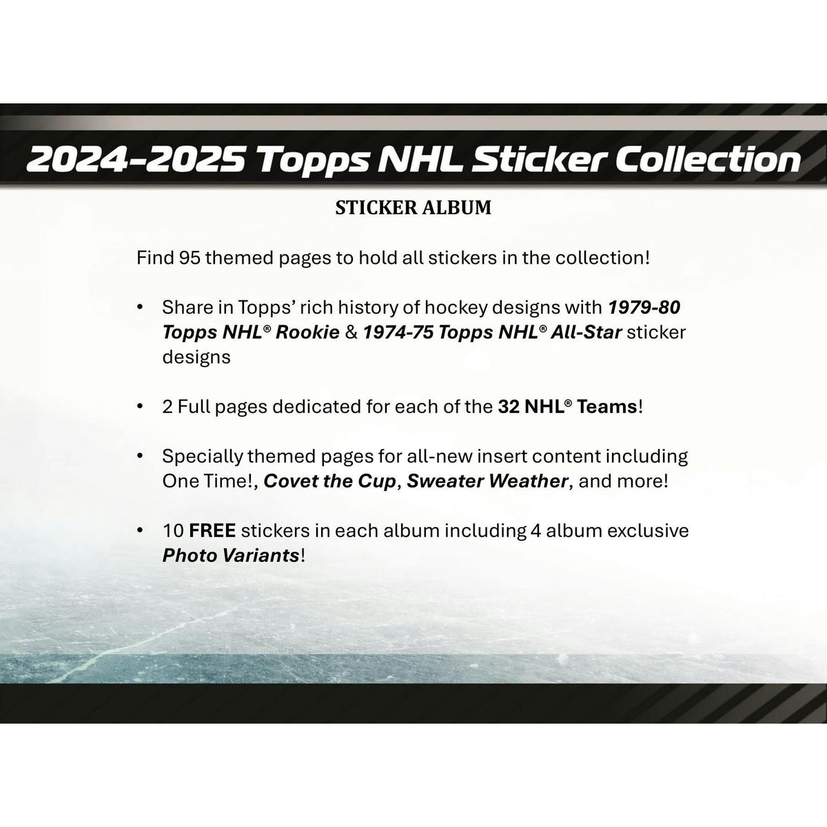2024/25 Topps NHL Hockey Sticker Collection Pack