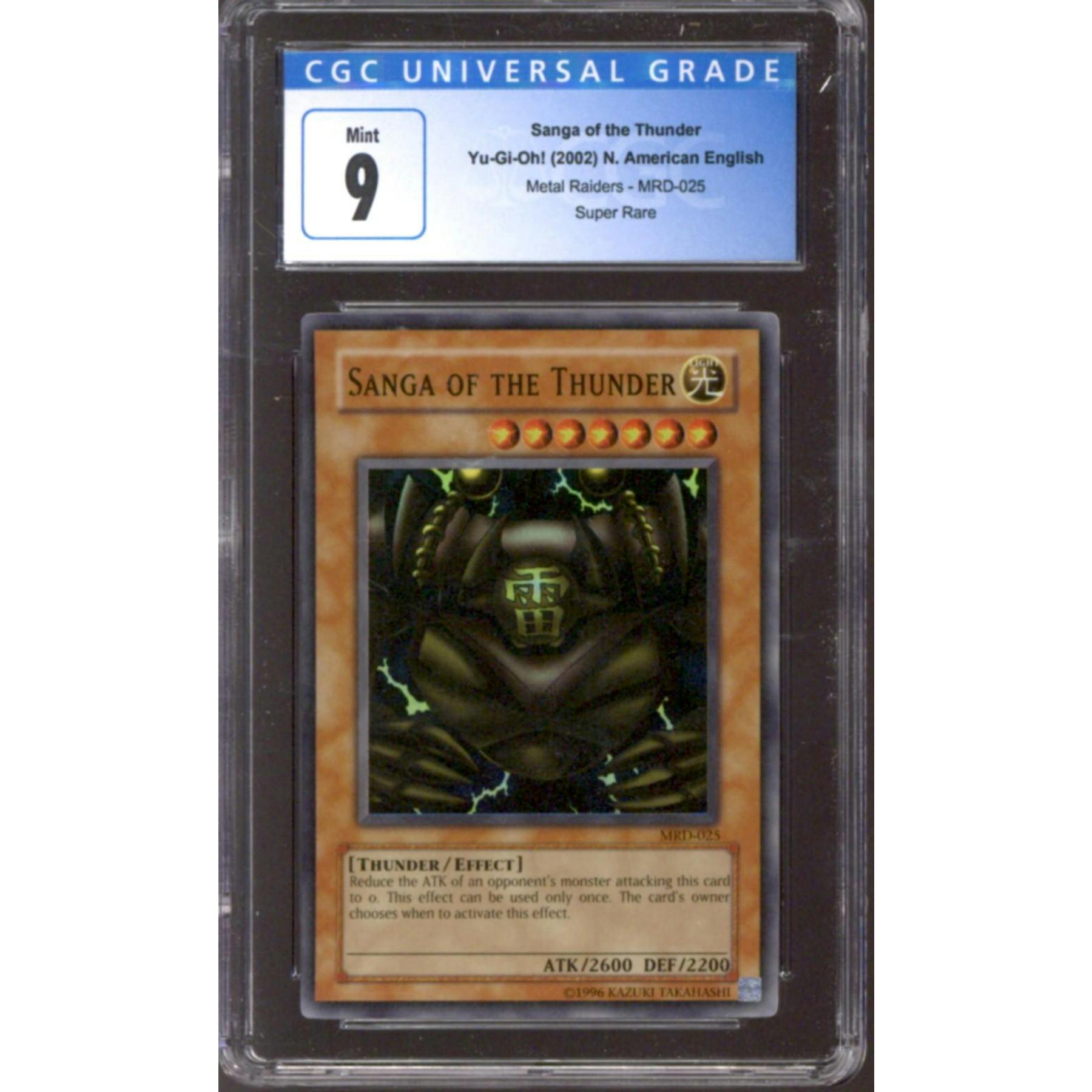 Yu-Gi-Oh Metal Raiders Sanga Of The Thunder MRD-025 CGC 9