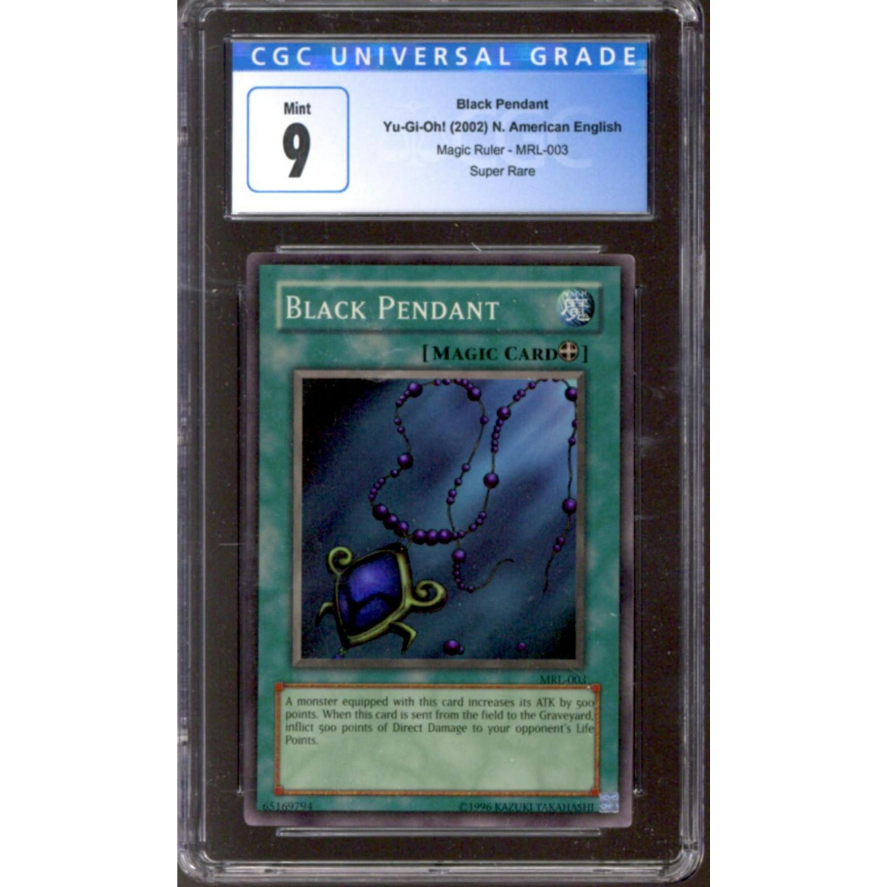 Yu-Gi-Oh Magic Ruler Black Pendant MRL-003 CGC 9