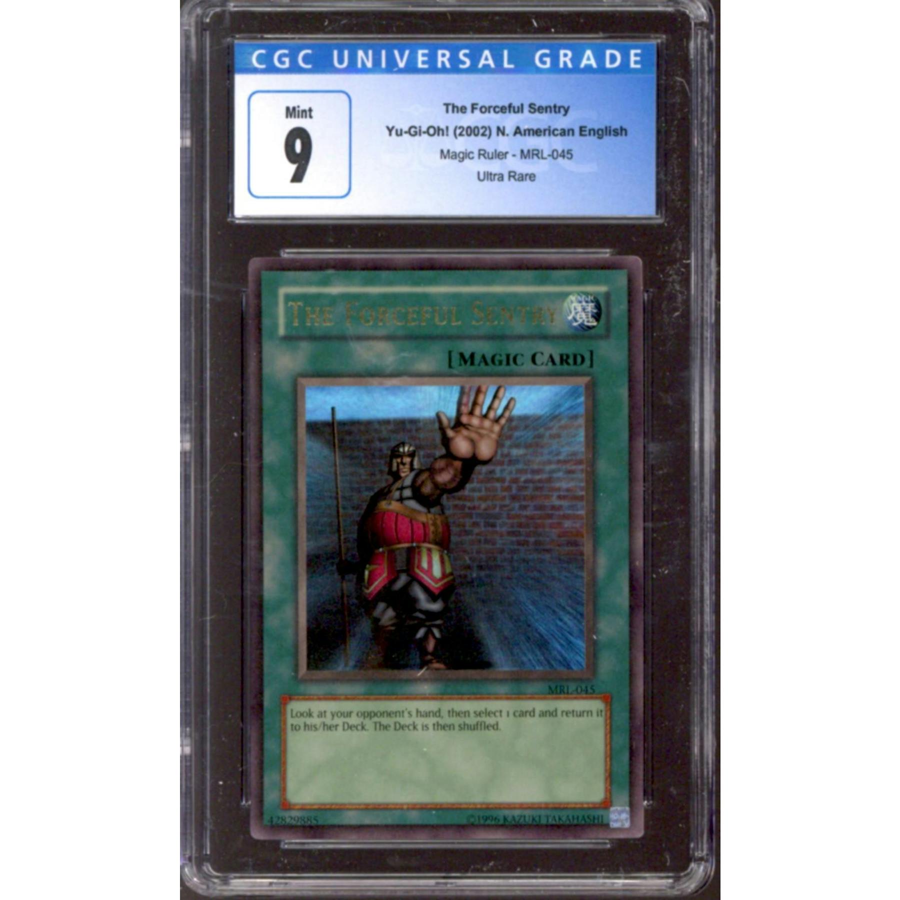 Yu-Gi-Oh Magic Ruler The Forceful Sentry MRL-045 CGC 9