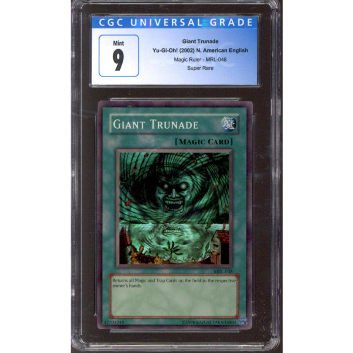 Yu-Gi-Oh Magic Ruler Giant Trunade MRL-048 CGC 9