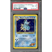 Pokemon Gym Heroes Prerelease Misty's Seadra 9/132 PSA 8