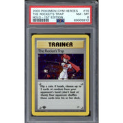 Pokemon Gym Heroes 1st Edition Rocket's Trap 19/132 PSA 8
