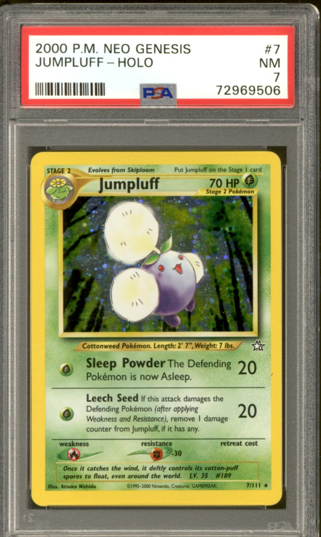 Pokemon Neo Genesis Jumpluff 7/111 PSA 7