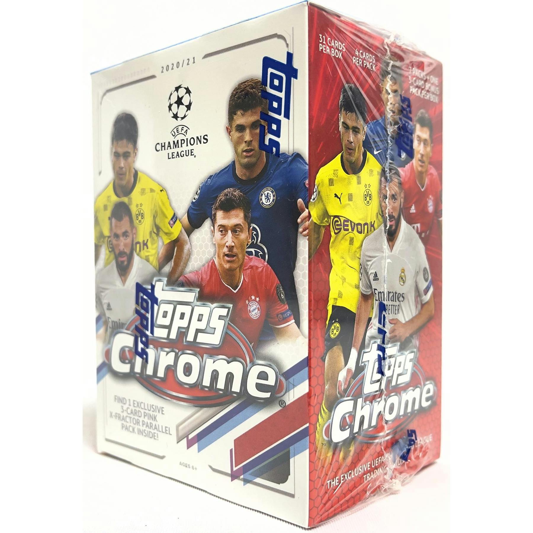 2020/21 Topps UEFA Champions League Chrome Soccer Blaster Box
