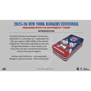2025/26 Upper Deck New York Rangers Centennial Hockey Hobby 16-Box Case