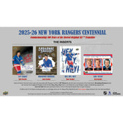 2025/26 Upper Deck New York Rangers Centennial Hockey Hobby 16-Box Case