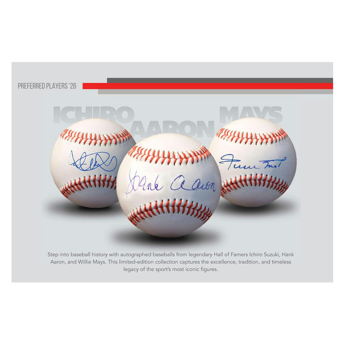 2026 Onyx Preferred Players Collection Autographed Baseball Hobby 3-Box Case