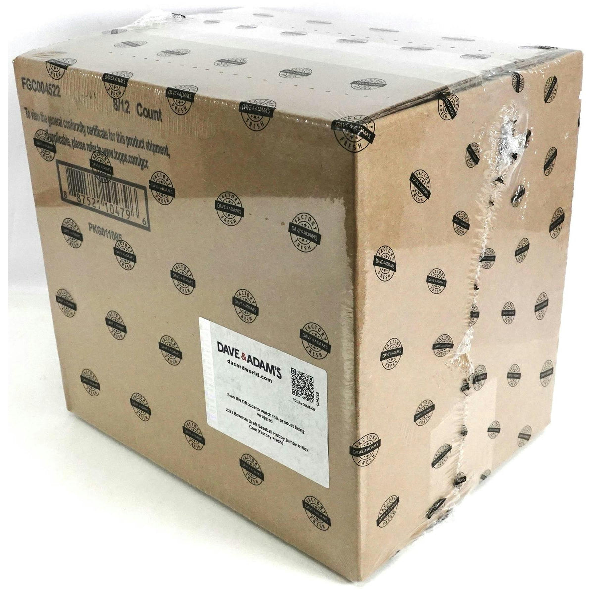 2021 Bowman Draft Baseball Hobby Jumbo 8-Box Case (Factory Fresh)