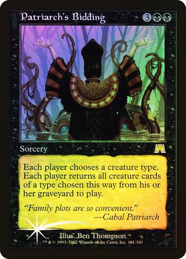 Patriarch's Bidding (Moderate Play Foil)