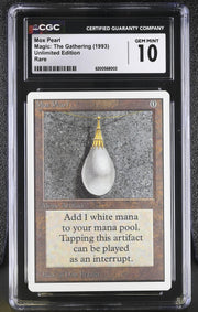 Magic the Gathering Unlimited Mox Pearl CGC 10 GEM MINT