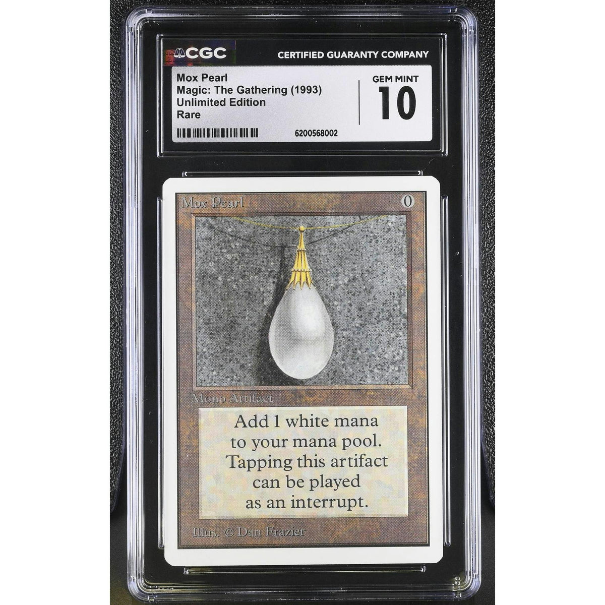 Magic the Gathering Unlimited Mox Pearl CGC 10 GEM MINT