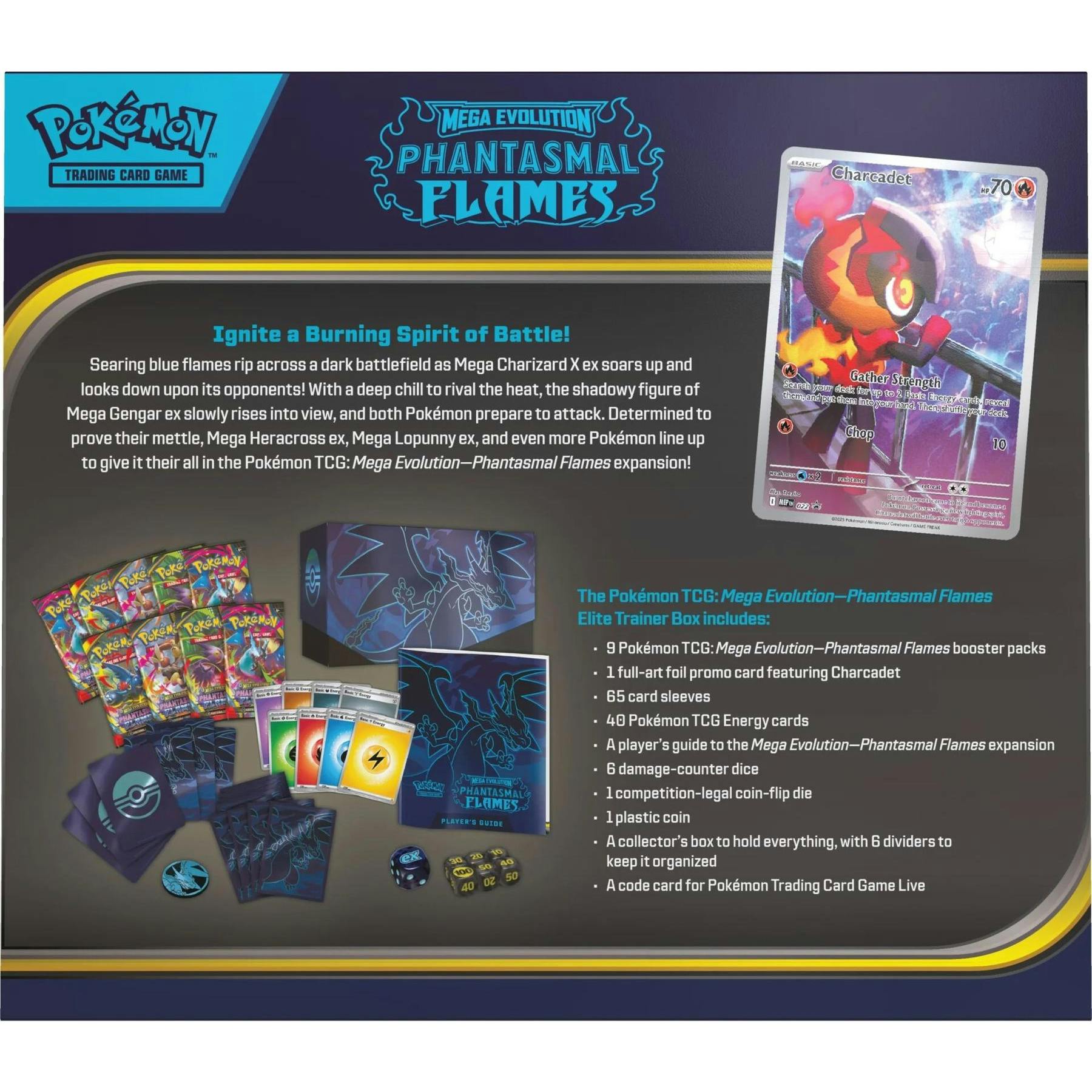 Pokemon Mega Evolution: Phantasmal Flames Elite Trainer Box