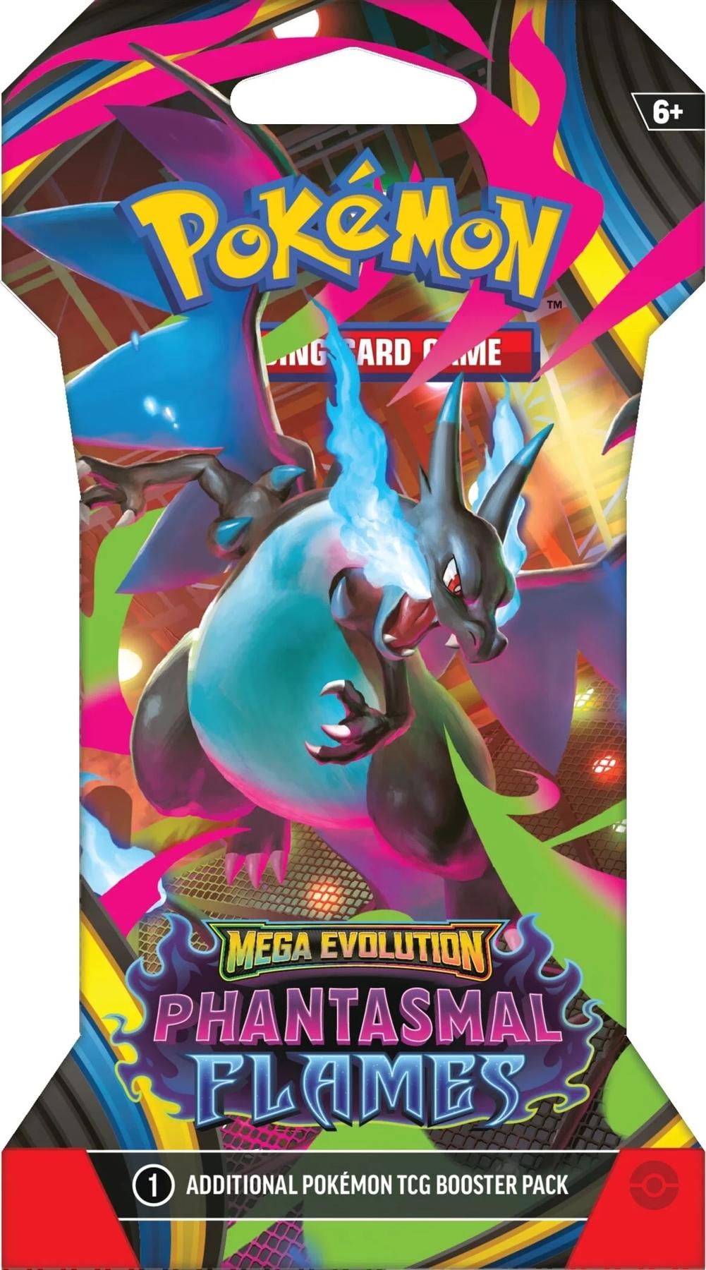 Pokemon Mega Evolution: Phantasmal Flames Sleeved Booster Pack