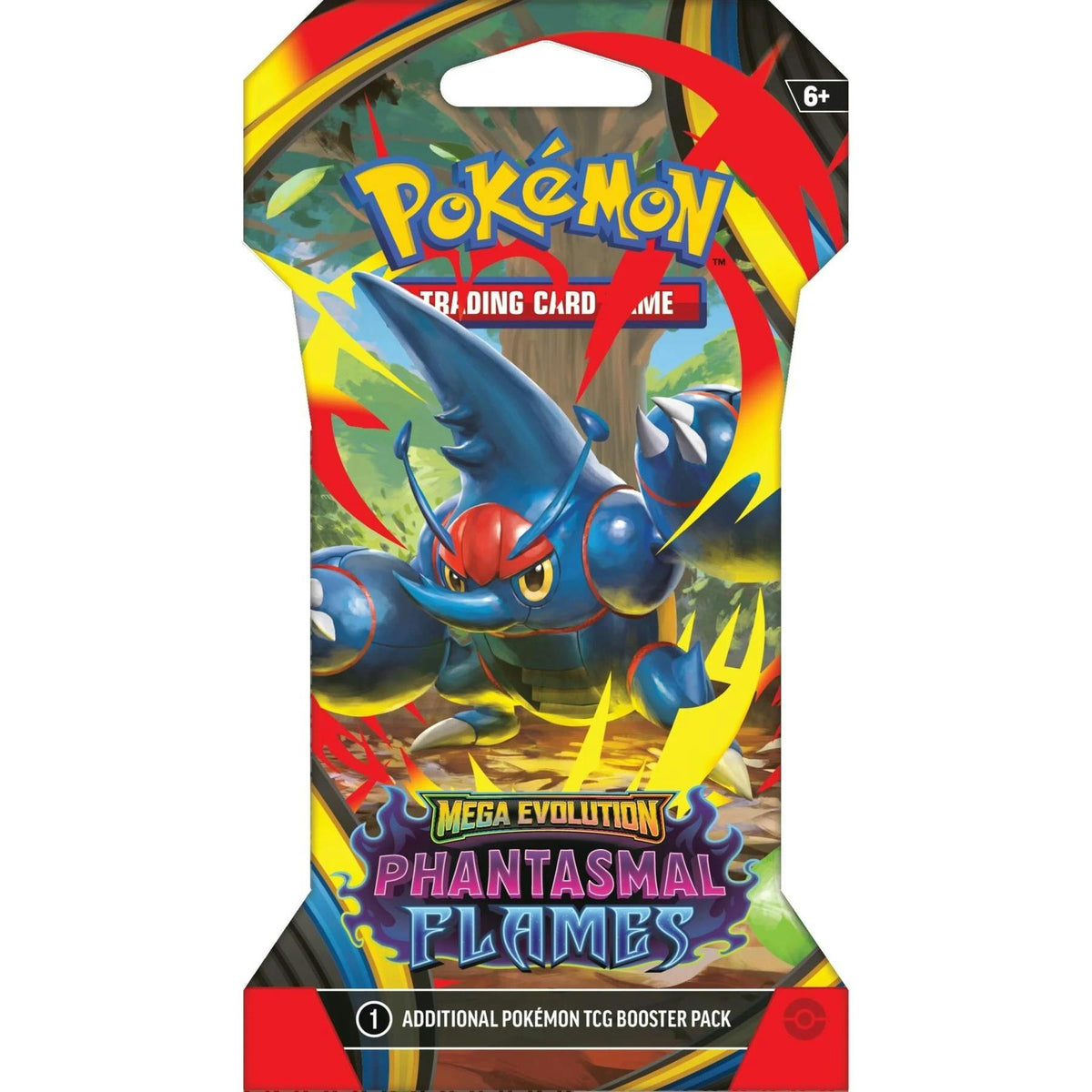 Pokemon Mega Evolution: Phantasmal Flames Sleeved Booster Pack