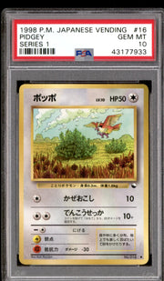 Pokemon Vending Series 1 Japanese Pidgey 16 PSA 10 GEM MINT
