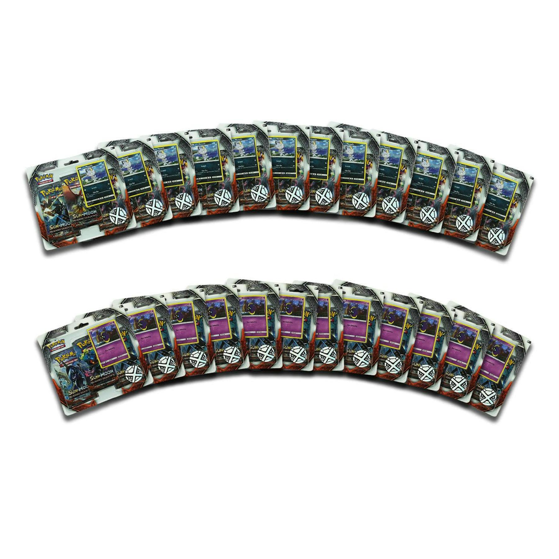 Pokemon Sun & Moon: Burning Shadows 3 Booster Pack Blister Case (24 Packs = Same as 2 Booster Boxes!)
