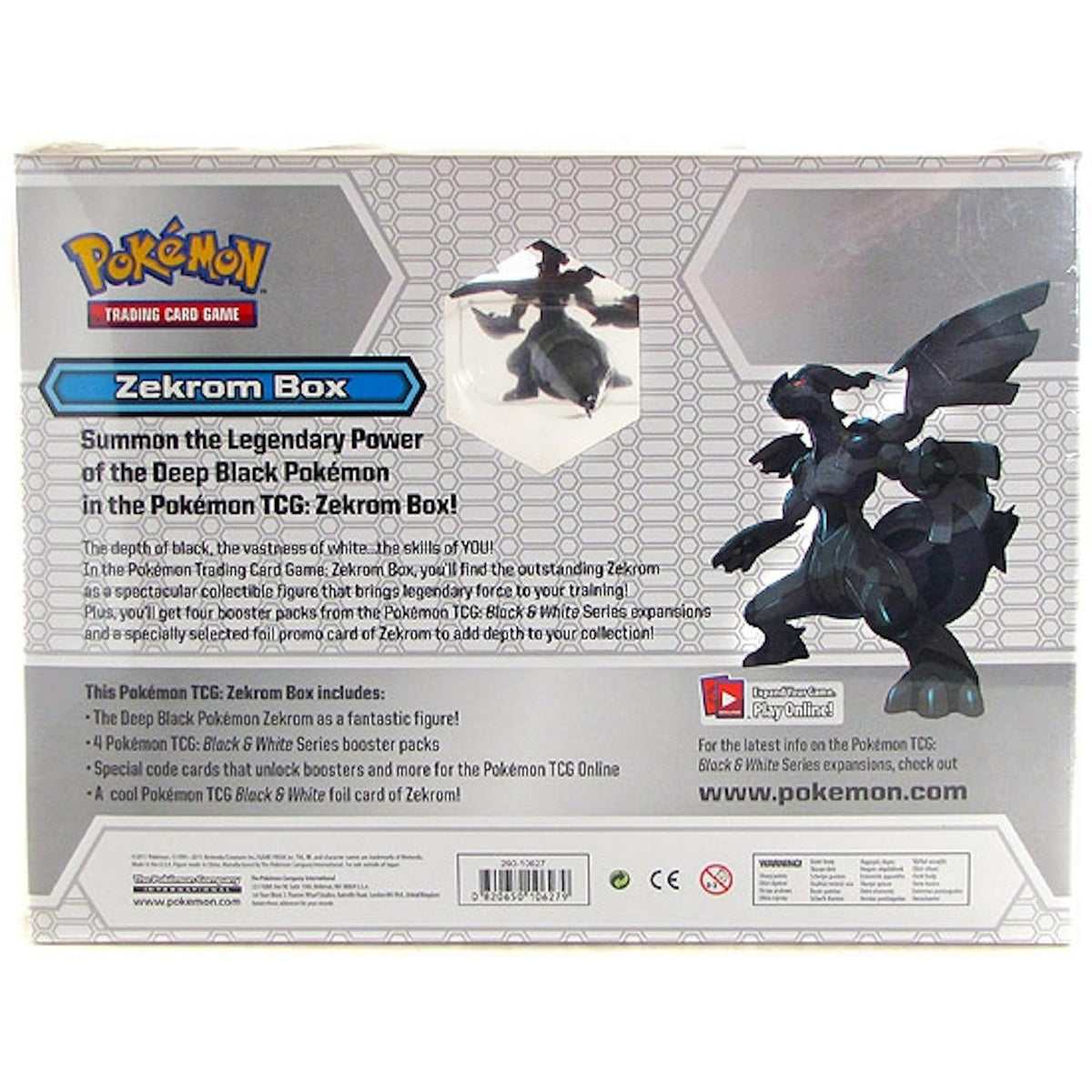 Pokemon Black & White Zekrom Gift Box EX-MT - 4 BW1 Base Set Booster Packs
