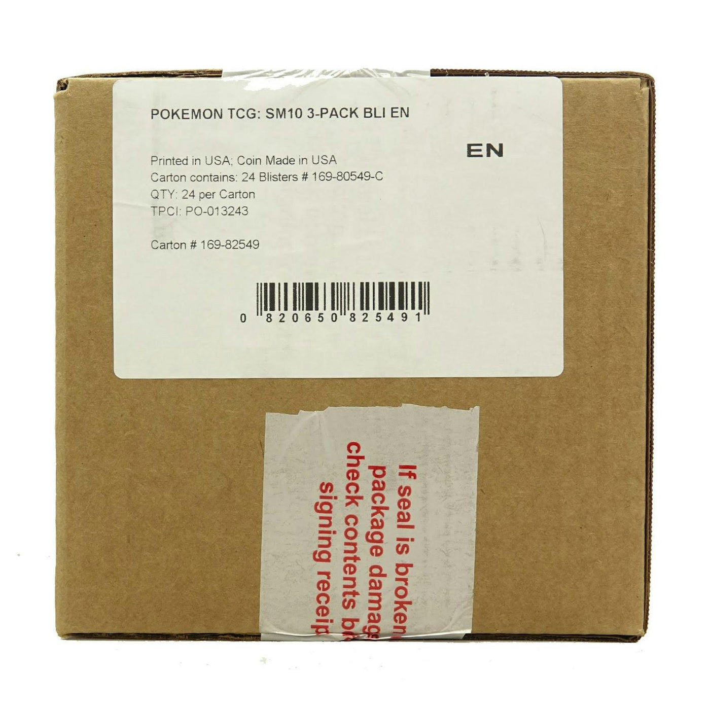 Pokemon Sun & Moon: Unbroken Bonds 3 Booster Pack Blister Case (24 Packs = Same as 2 Booster Boxes!)