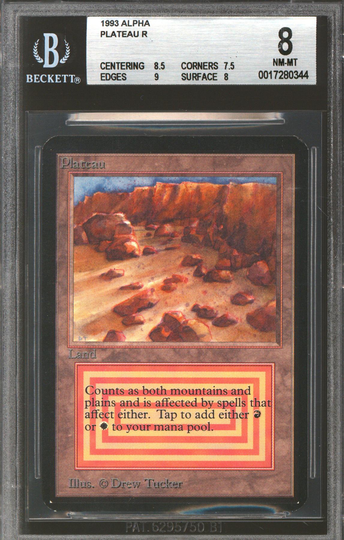 Magic the Gathering Alpha Plateau BGS 8 (8.5, 7.5, 9, 8) NEAR MINT NM
